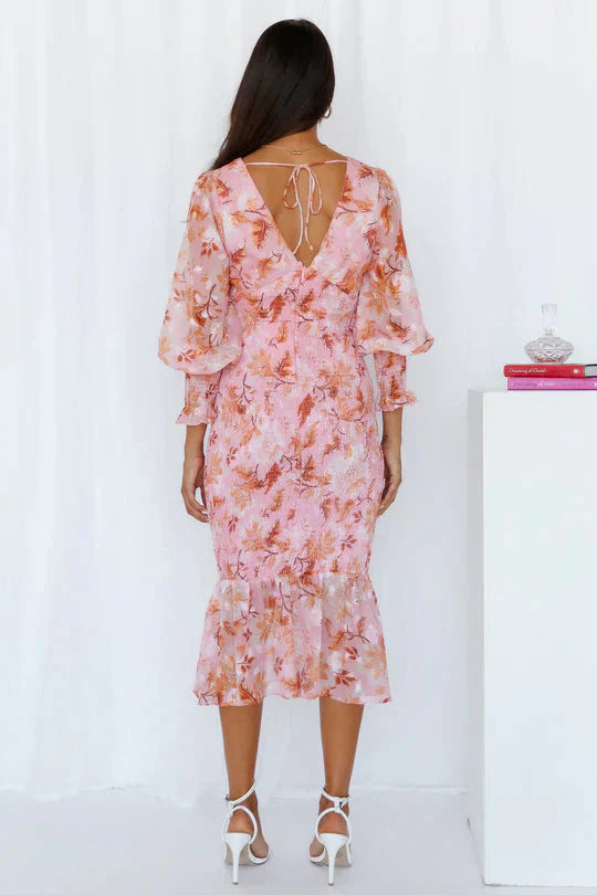 ISOTTA | ROBE MIDI À IMPRIMÉ FLEURI